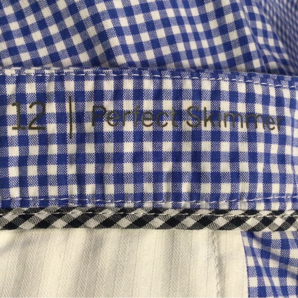 Talbots Perfect Skimmer Blue Gingham 12 - Picture 5 of 8